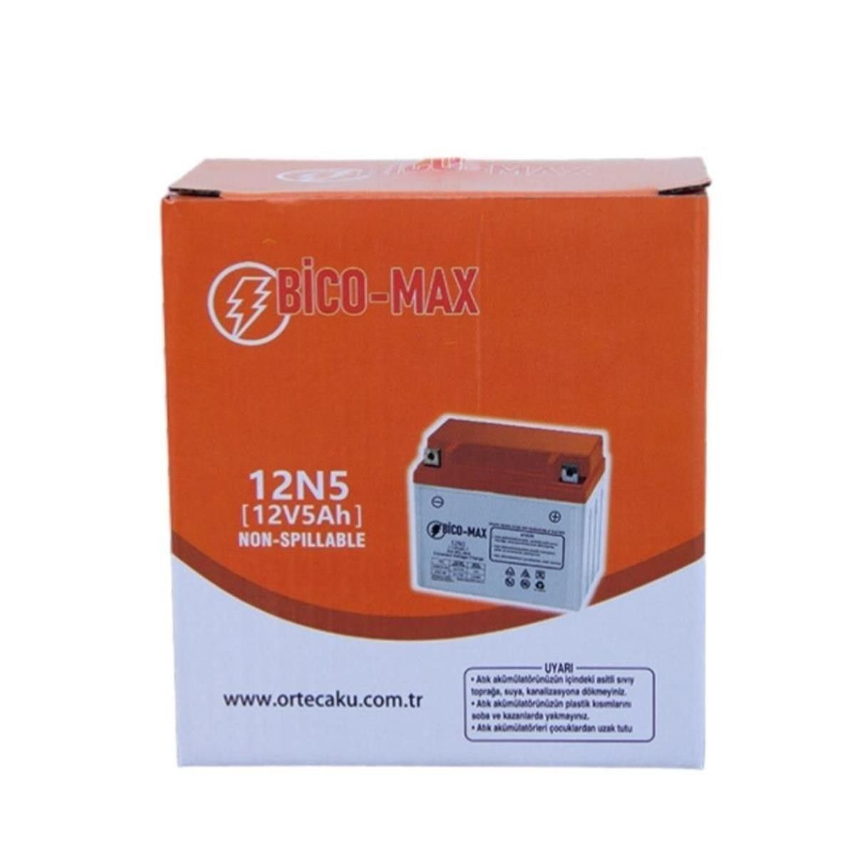 Bico-Max 12N5 12V 5A Benzinli Motor Aküsü