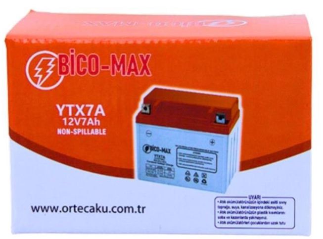 Bico-Max YTX7B 12V 7A Benzinli Motor Aküsü