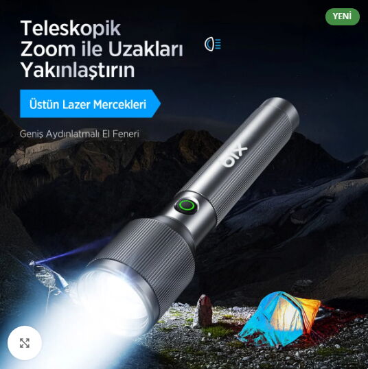 Bix BX2142FL 24W Uzun Menzilli Şarjlı El Feneri