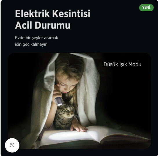 Bix BX2186FL 3W Şarjlı El Feneri