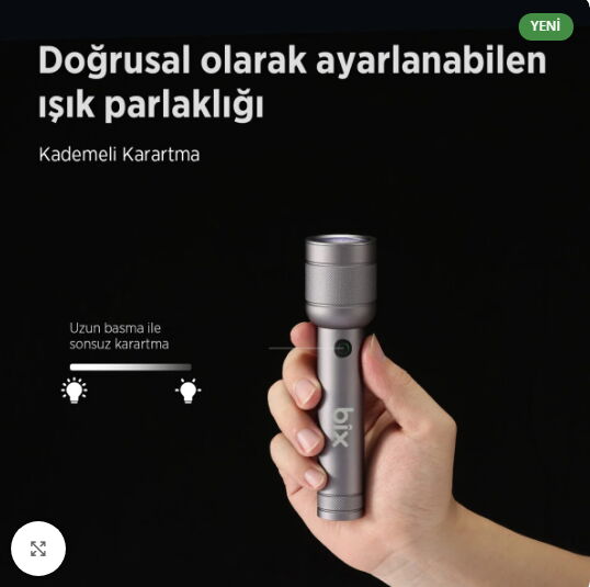 Bix BX2186FL 3W Şarjlı El Feneri