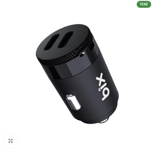Bix BXAC65C 65W Type-C/Usb Araç Şarj Cihazı Siyah