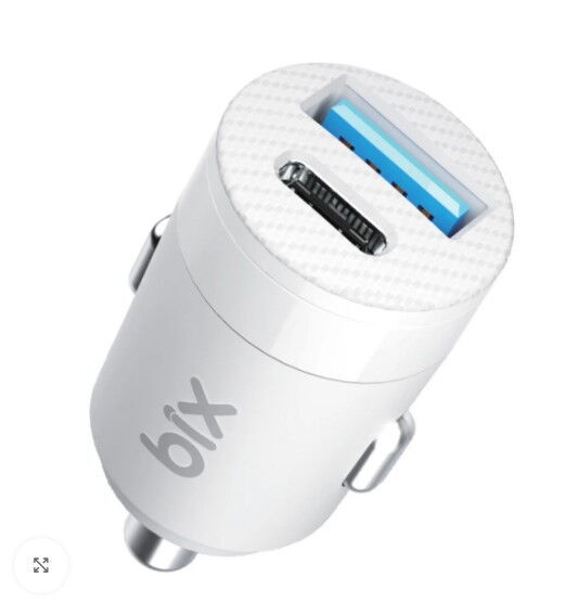 Bix BXAC65C 65W Type-C/Usb Araç Şarj Cihazı Beyaz