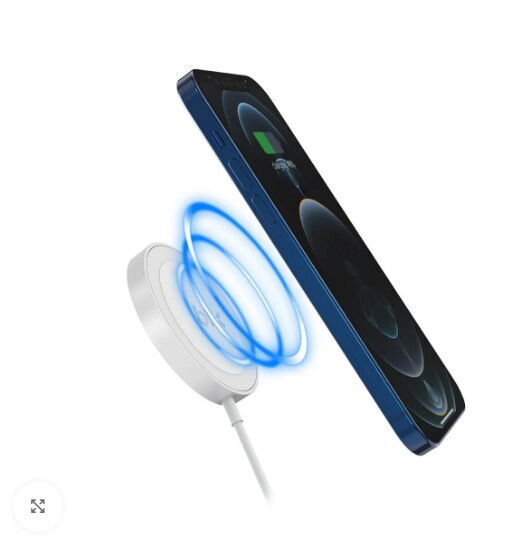Bix BXMG15 15W Manyetik Kablosuz Şarj Cihazı Beyaz
