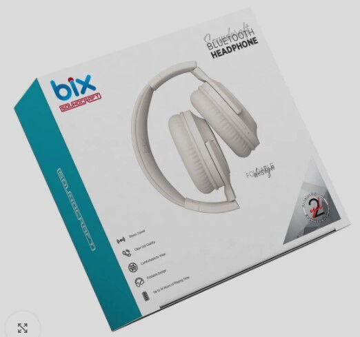 Bix H2 Kulak Üstü Bluetooth Kulaklık Beyaz