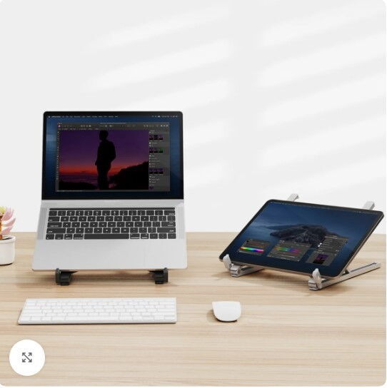 Bix Saiji X2 Alüminyum Notebook Standı Gri