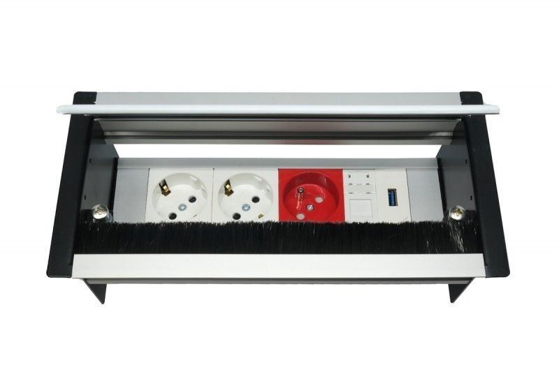 BlokPriz BK2508 45x45 8 Modül Gri Kapaklı Gömme