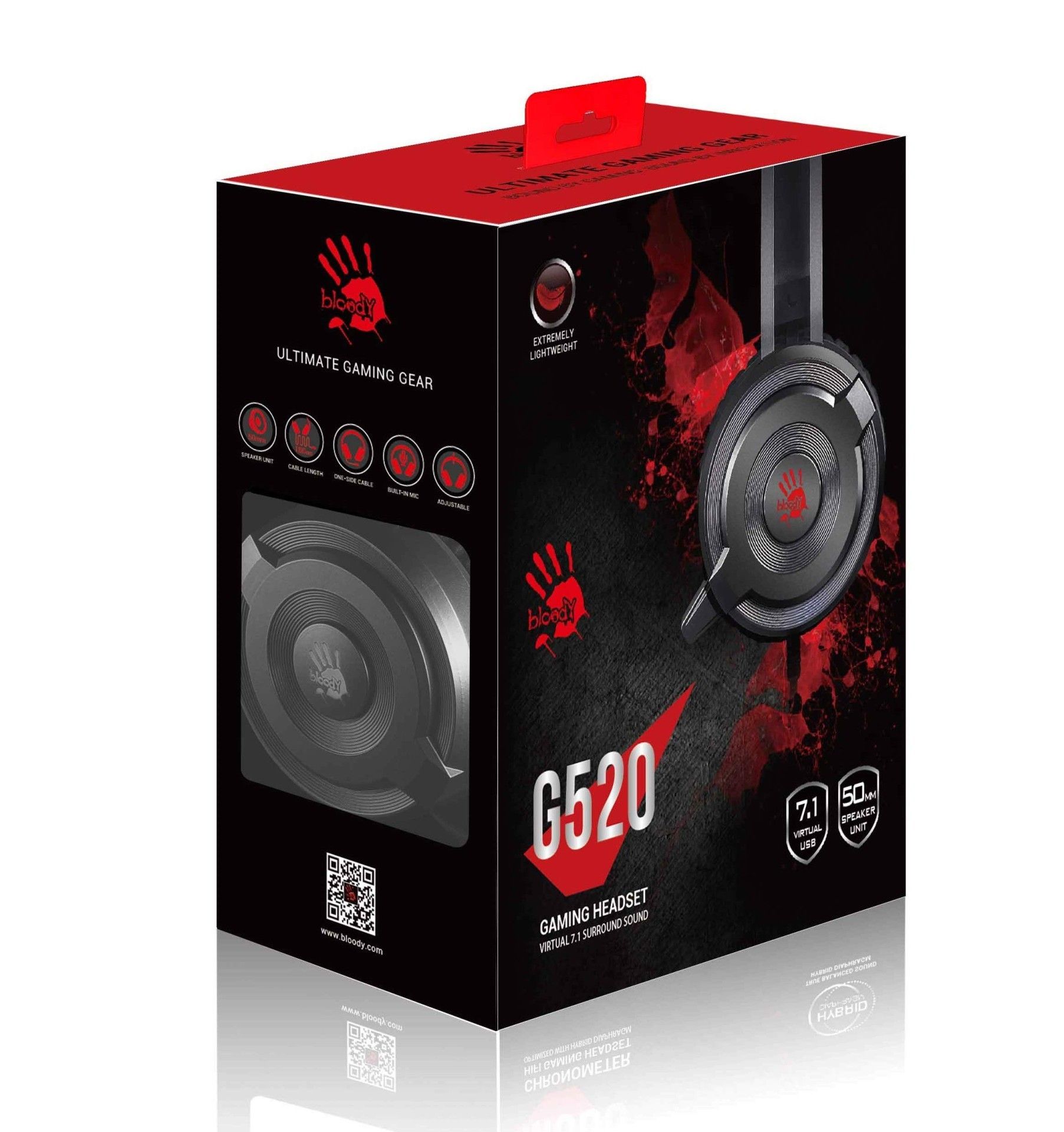 Bloody G520 7.1 Mikrofonlu Oyuncu Kulaklığı