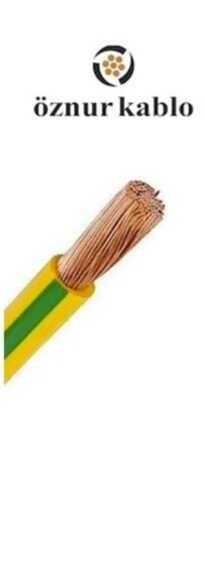 Öznur 4mm NYAF Kablo (H07V-K) (Sarı Yeşil)