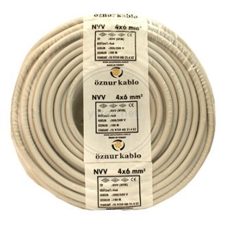 Öznur 4x6mm NYM Antigron Kablo