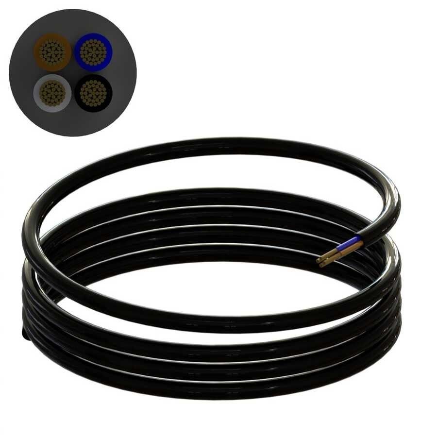 Öznur 4x6mm TTR Kablo Siyah 100 Metre