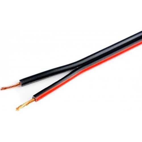 Ülkü ÜK-2102 2x0.75mm Yassı Kord. Siyah/Kırm 100m