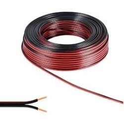 Ülkü ÜK-2102 2x0.75mm Yassı Kord. Şeffaf/Kırm 500m