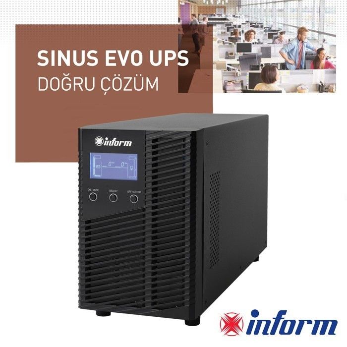 İnform Sinus Evo 1 Kva UPS Güç Kaynağı