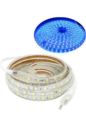 Şerit Led 24V Mavi Silikonlu Dış Mekan