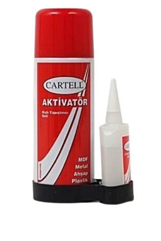 Cartell 200 ml Aktivatör Hızlı Yapıştırıcı Seti