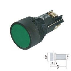 Chily XB2-EH Yeşil Buton Tip Anahtar