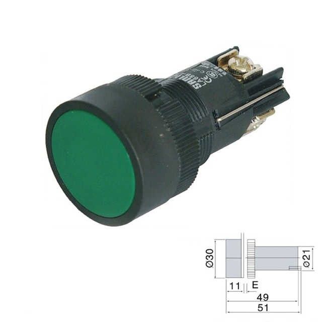 Chily XB2-EH Yeşil Buton Tip Anahtar