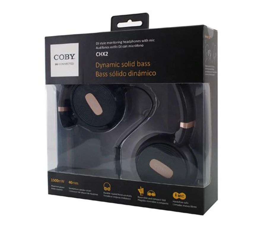 Coby CHX2 Mikrofonlu Kulaklık Siyah