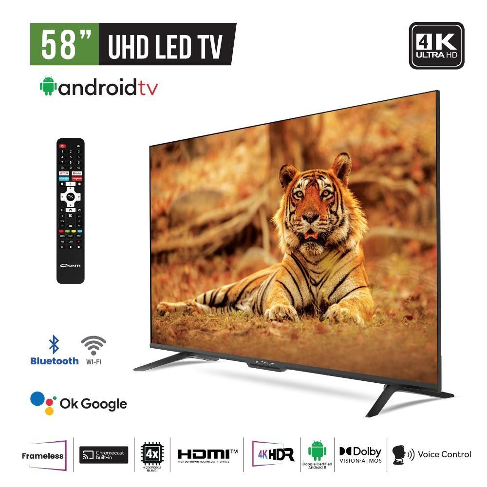 Conti CT58AN200U 58" UHD Uydulu And. Smart Led Tv