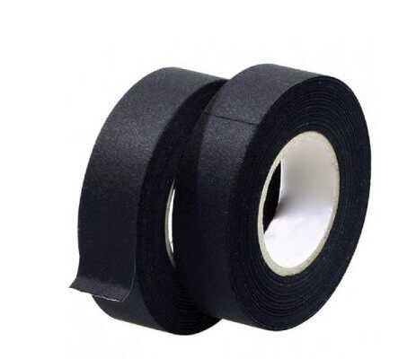 Coroplast 19mm x 25m Siyah Tüysüz Bez Bant