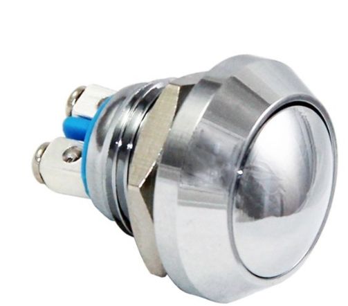 D81 12mm Yaylı Bombeli Metal Buton