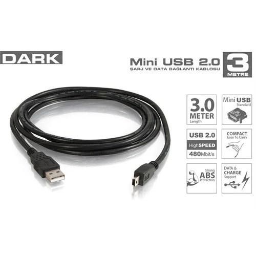 Dark 3m. Usb 2.0 Micro Usb Kablo