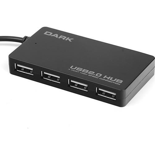Dark 4 Port USB 2.0 USB Hub