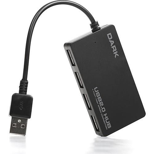 Dark 4 Port USB 2.0 USB Hub