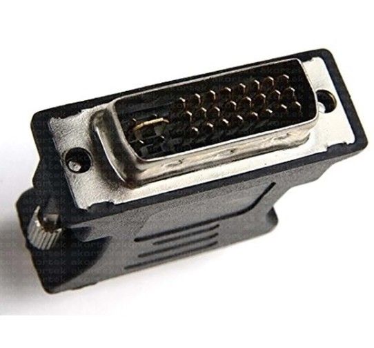 Dark Dvi  Erkek VGA Dişi Dönüştürücü