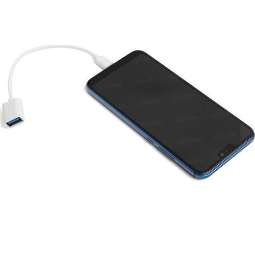 Dark USB Type-C - USB 3.0 Dişi OTG Kablo Beyaz