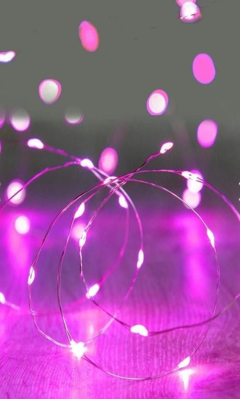 Dekoratif Perili Led Işık 2x1.5V Pembe