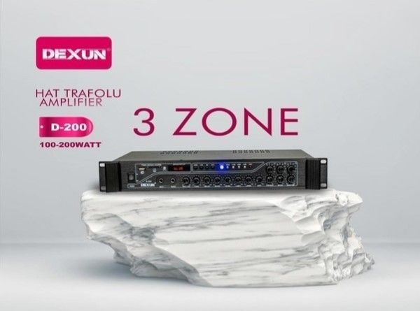 Dexun D-200 200W 100V 3 Bölgeli Mixer Anfi