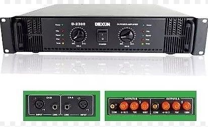 Dexun D-2300 2x200W 70-100V Power Mixer Anfi