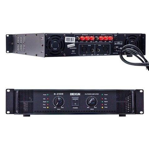 Dexun D-2500 2x350W 70-100V Hat Trafolu Power Anfi