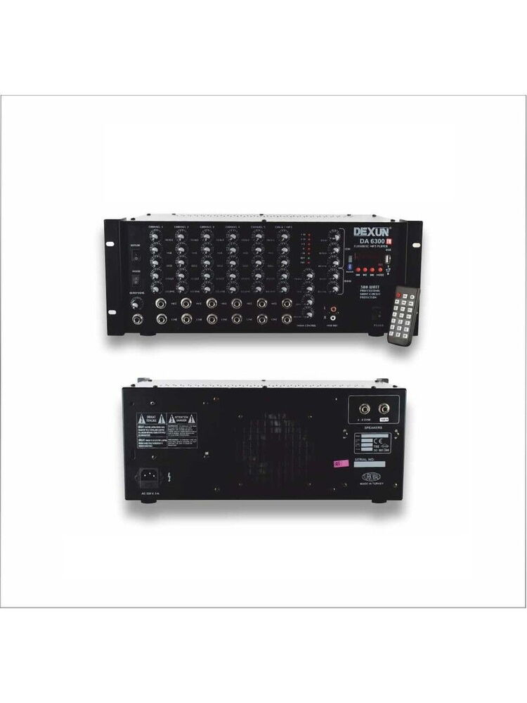Dexun DA 6300TR USB/BT 300W 6 Kanal Mikser Anfi