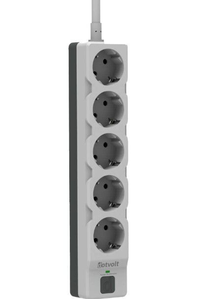 Dotvolt 5 li Akım Korumalı Priz Beyaz 1.5m