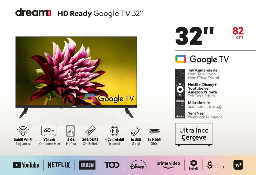 Dreamstar 32" 82cm Google Tv