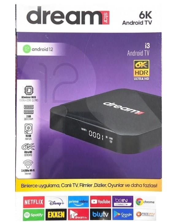 Dreamstar İ3 6K Android Tv Box