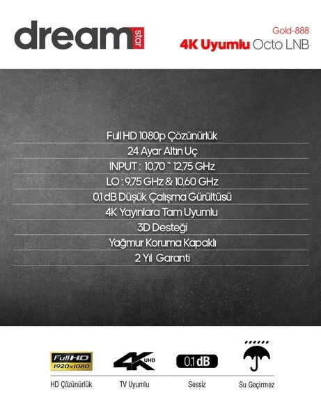 Dreamstar Gold-888 8 li Lnb