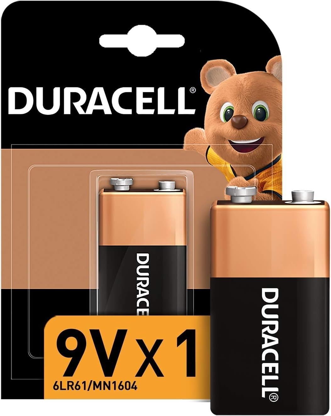 Duracell 6LR61/MN1604 9V Alkaline Pil (Tekli Blis)
