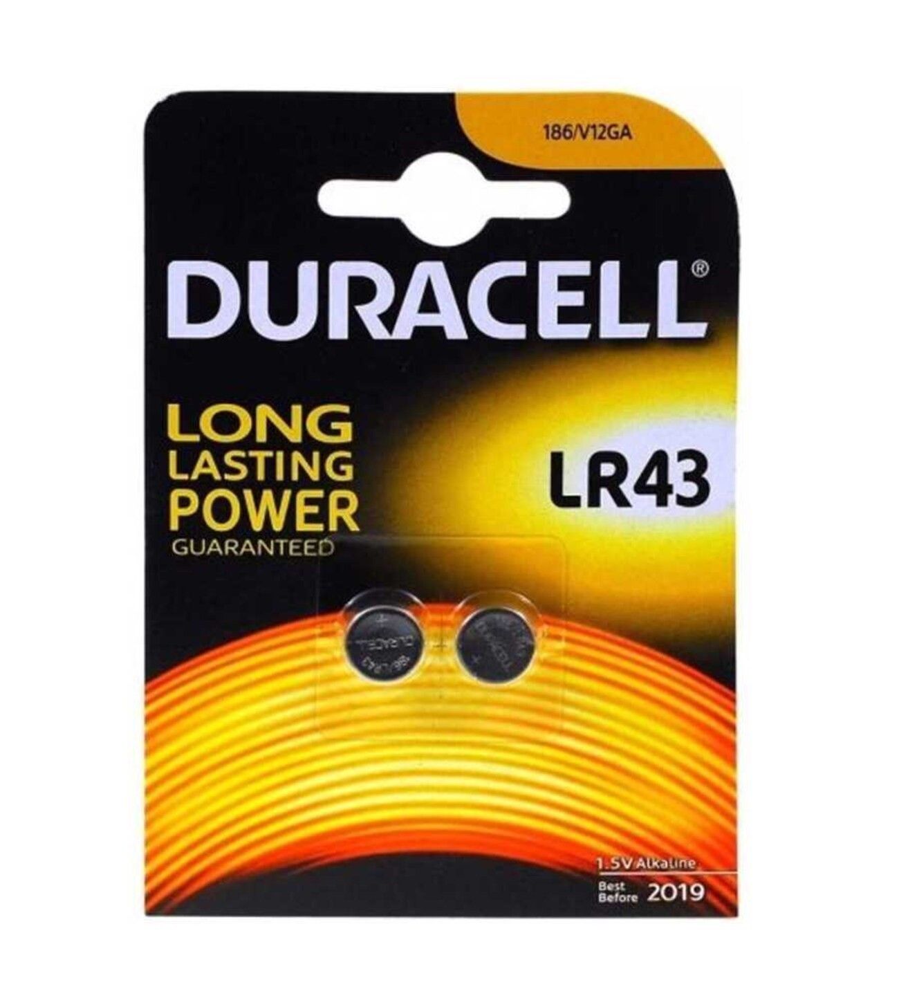Duracell LR43 1.5V Alkalin Pil (2 li Blister)