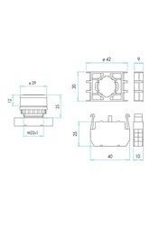 Emas B100DY Yeşil 1NA Start Butonu
