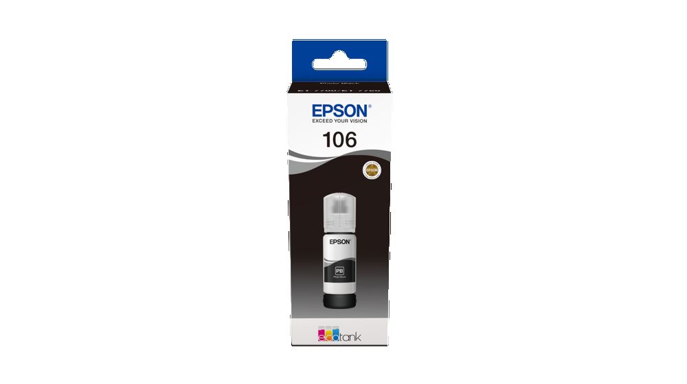 Epson 106 Ecotank 70ml. Mürekkep Photo Black