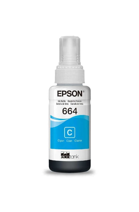 Epson 664 70ml. Mürekkep Cyan (Mavi)