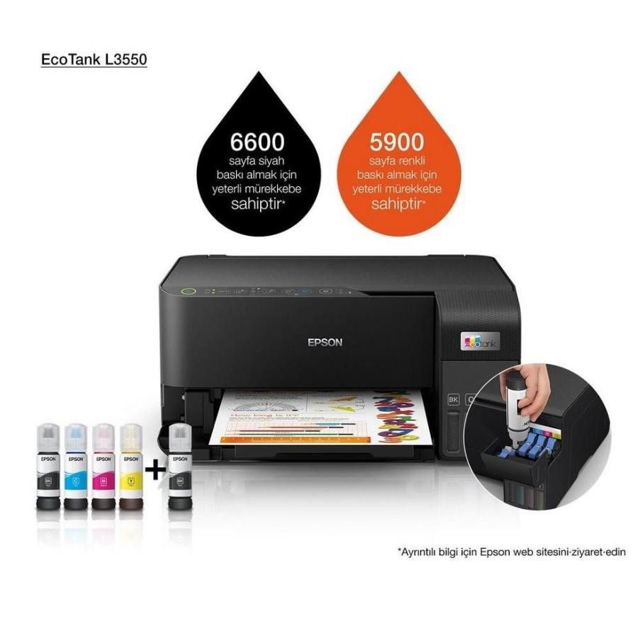 Epson L3550 Tanklı A4 WiFi Çok Fonk. Renkli Yazıcı