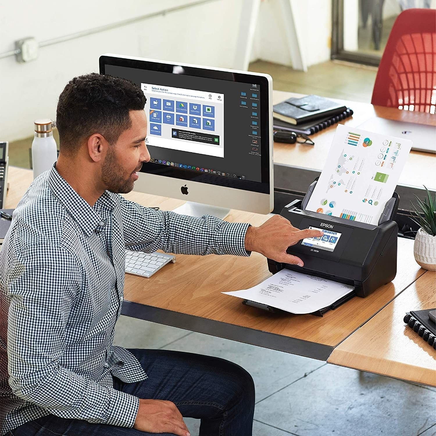 Epson WorkForce ES-580W Wifi+ ADF Tarayıcı.