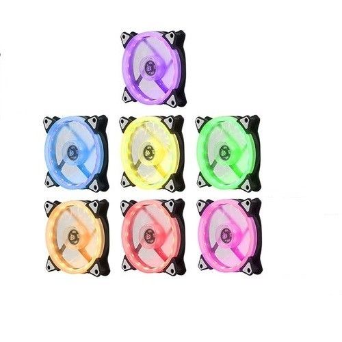 Evercool CS1230RGB 120x120x25mm 7 Renkli Kasa Fanı