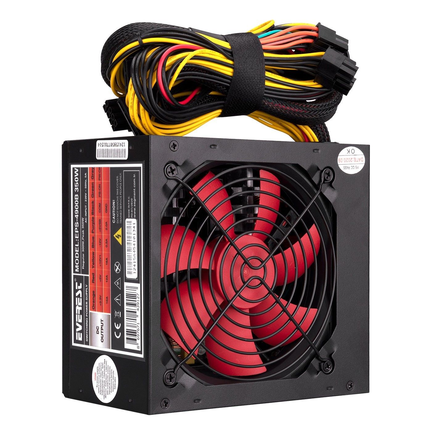 Everest EPS-4900B 350W 3xSata 6+4 Pin Power Supply