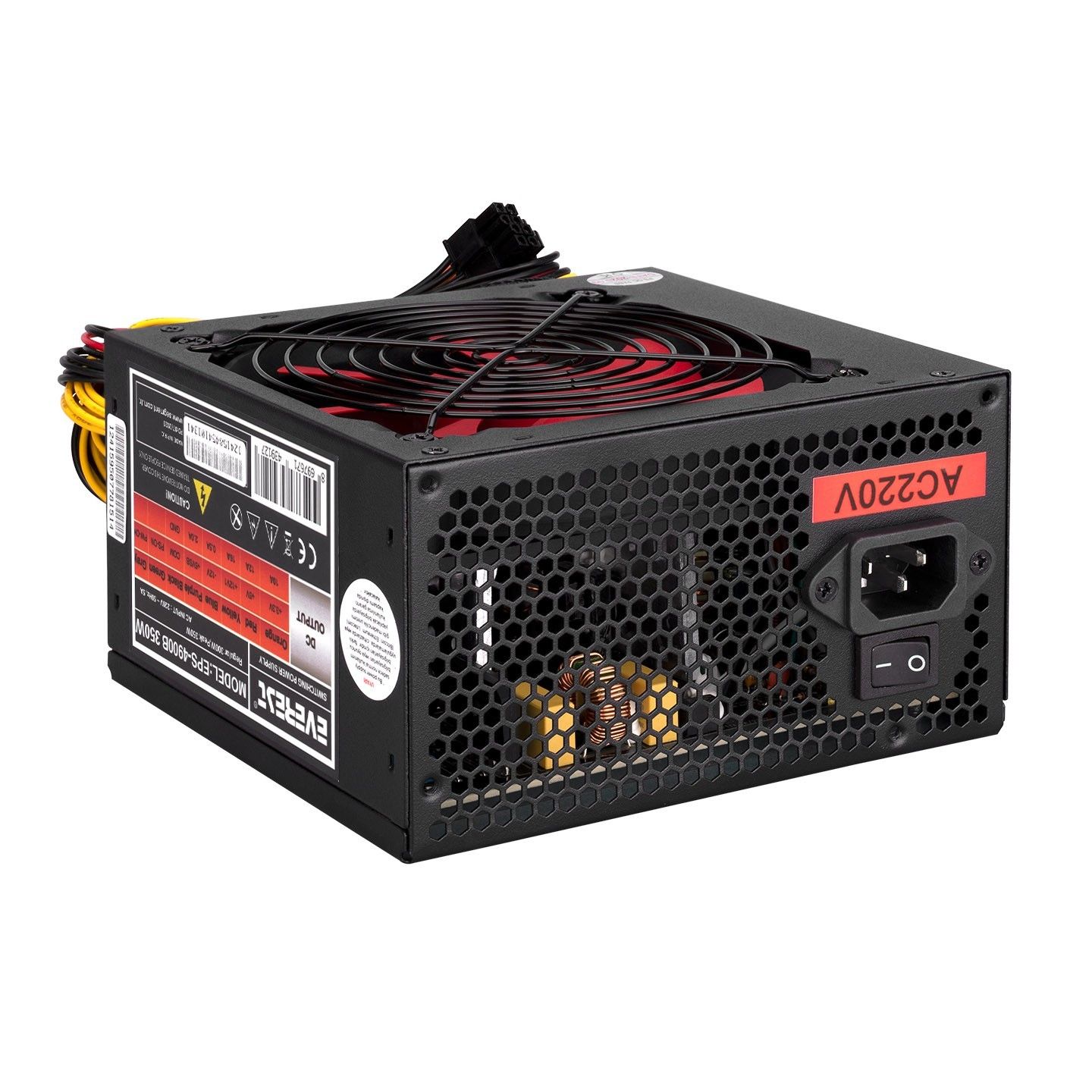 Everest EPS-4900B 350W 3xSata 6+4 Pin Power Supply